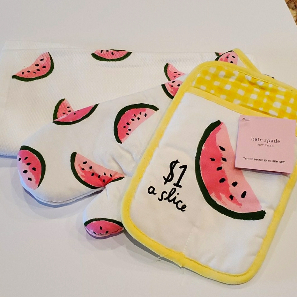 Kate Spade three piece kitchen set.